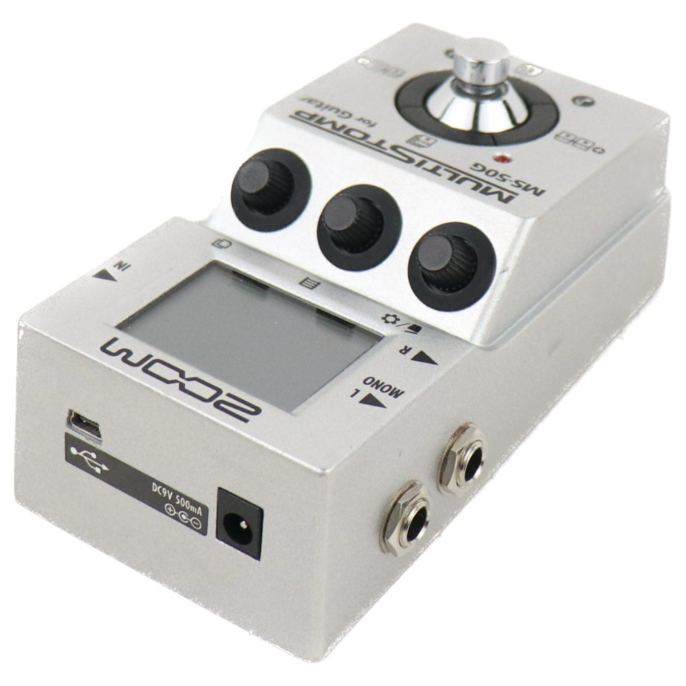 【中古】 マルチエフェクター ZOOM MultiStomp MS-50G ズーム ギターエフェクター 本体画像 斜め 1