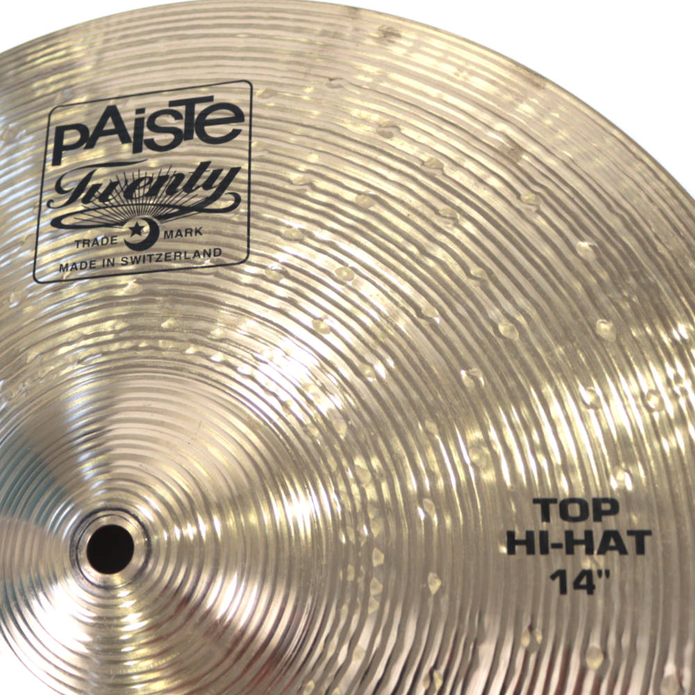 【中古】 PAiSTe Twenty HI-HAT TOP ＆ LIGHT HATS BOTTOM セット 14インチ ハイハットシンバル トップロゴ