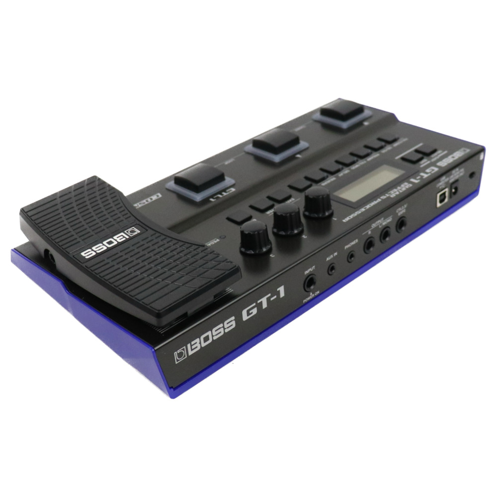 【中古】ボス マルチエフェクター BOSS GT-1 Guitar Effect Processor 本体画像 斜め 1