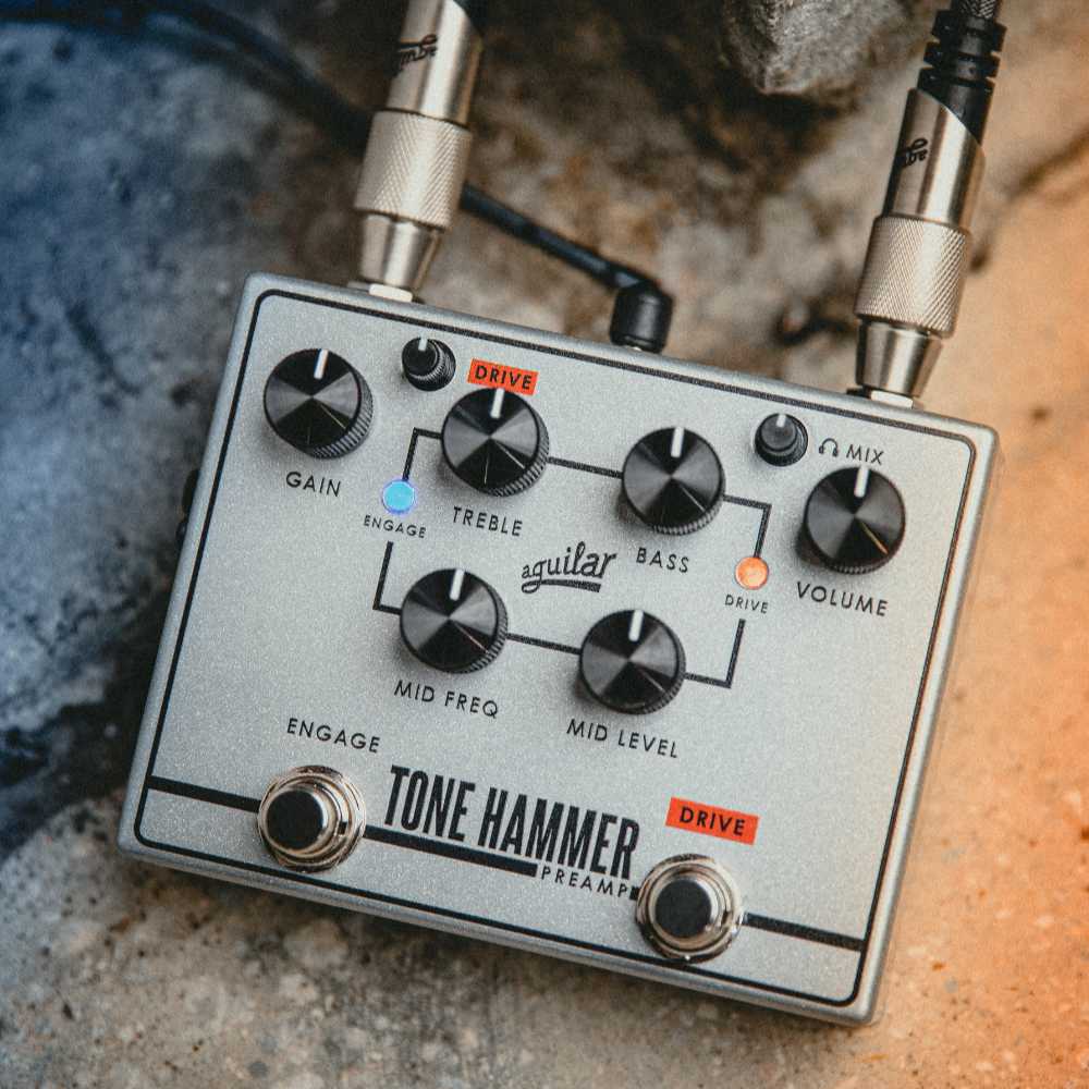 AGUILAR TONE HAMMER V2 プリアンプ DI ダイレクトボックス トーンハンマー アギュラー 使用例画像