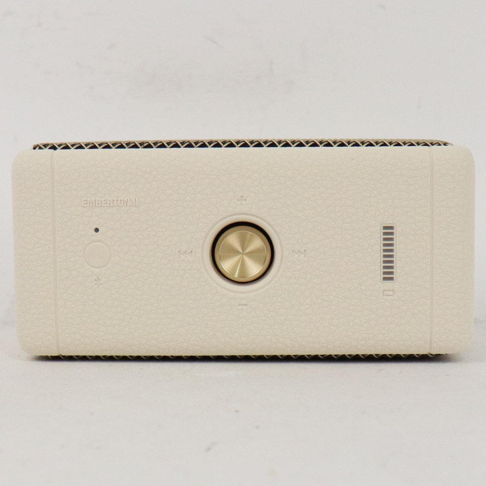 【中古】 MARSHALL Emberton II Cream Bluetooth ワイヤレススピーカー 上面