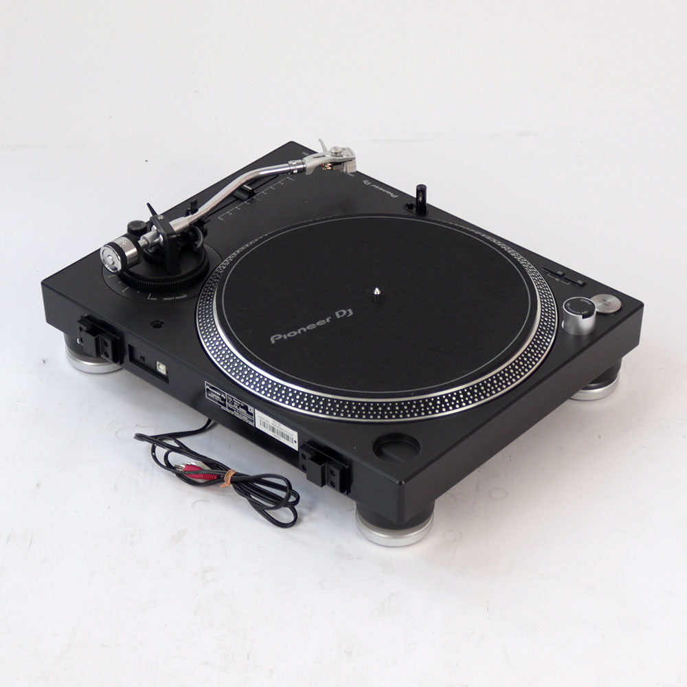 【中古】 Pioneer DJ PLX-500-K Black ターンテーブル レコードプレーヤー 全体