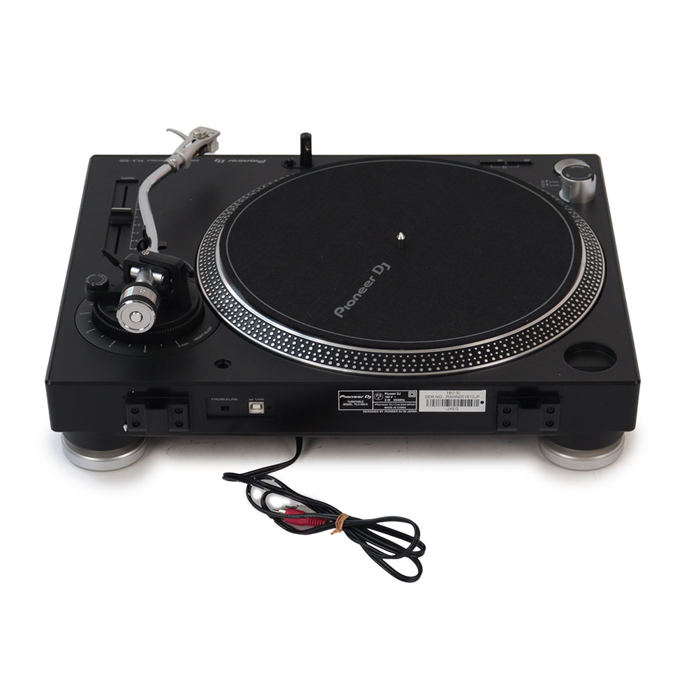 【中古】 Pioneer DJ PLX-500-K Black ターンテーブル レコードプレーヤー 背面