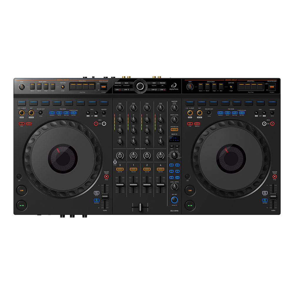 DJコントローラー AlphaTheta DDJ-GRV6 4ch DJコントローラー