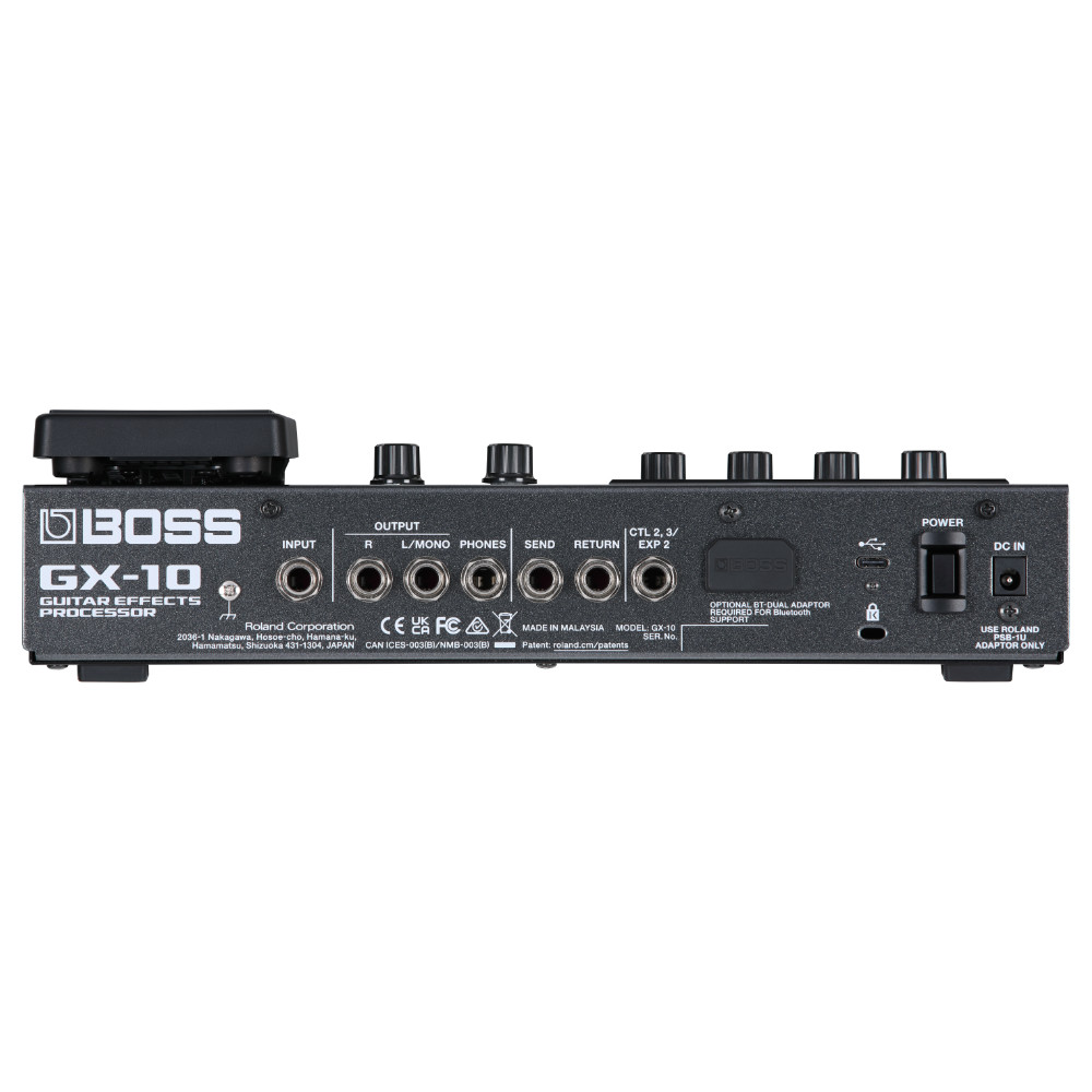 BOSS ボス GX-10 マルチエフェクター Guitar Effects Processor バックパネル