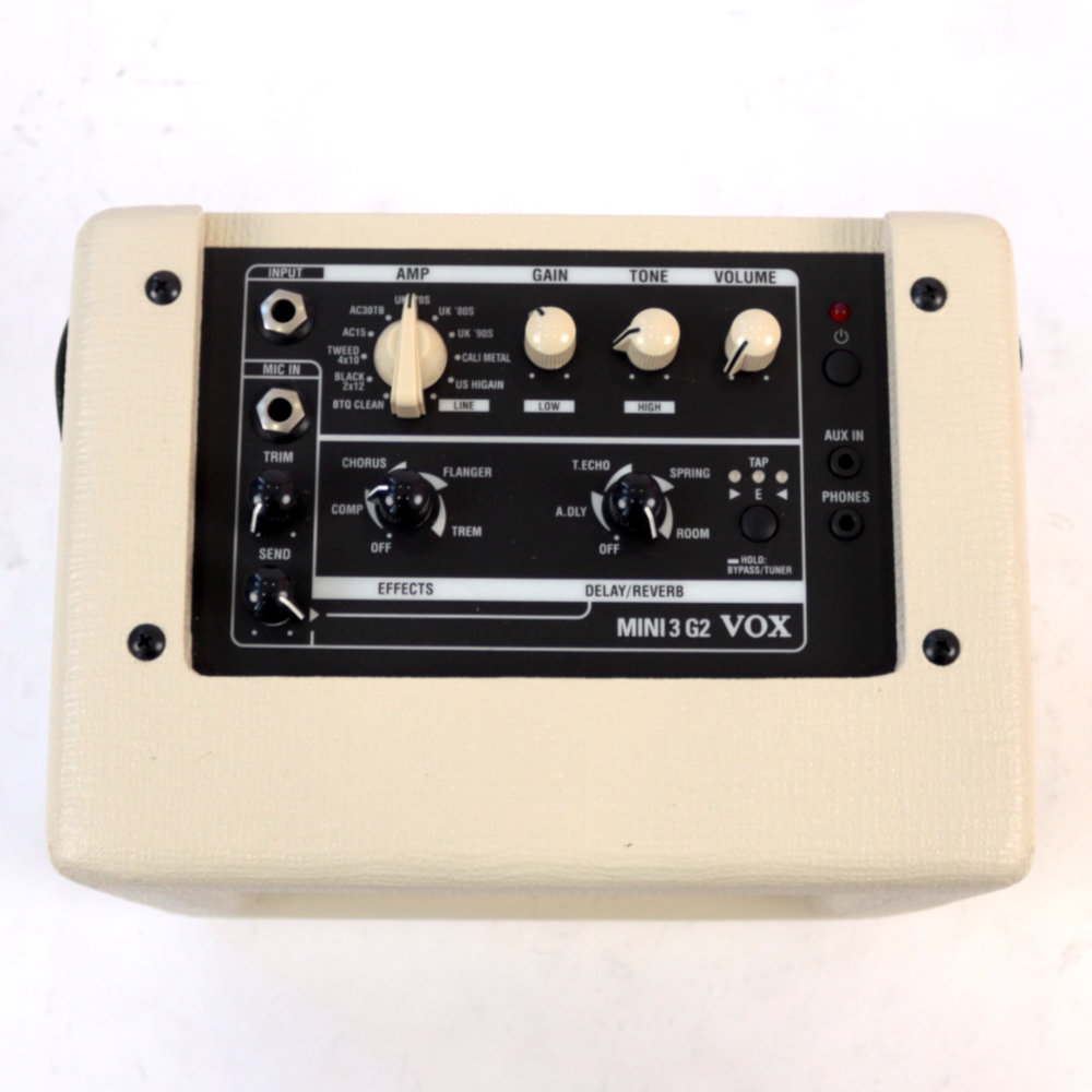 【中古】 ギターアンプ VOX MINI3-G2 WH トップ、コントロール