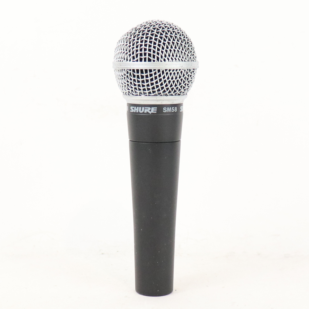 【中古】 マイク ダイナミックマイク ボーカル用 SHURE SM58 シュアー 58 ゴッパ シュア 正面画像