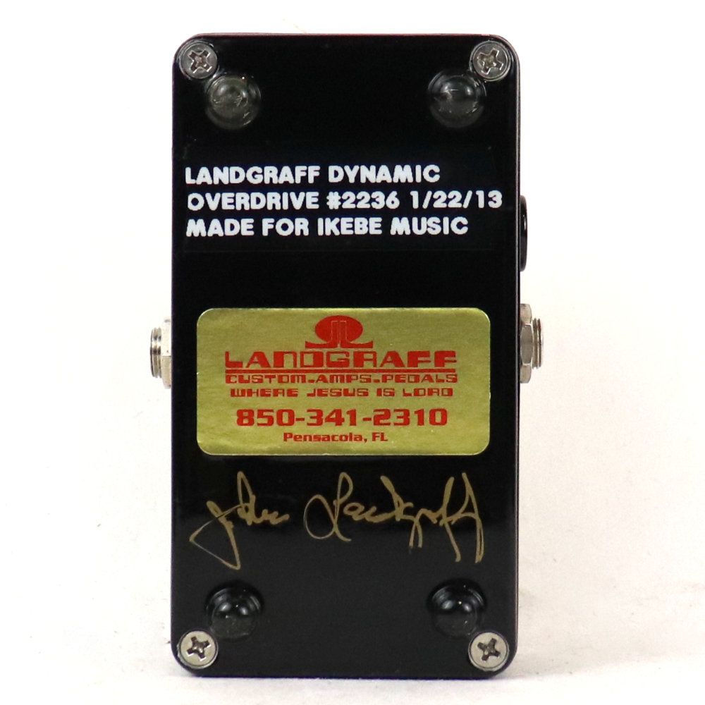 【中古】 Landgraff ランドグラフ DYNAMIC OVERDRIVE #2236 オーバードライブ ギターエフェクター 裏面