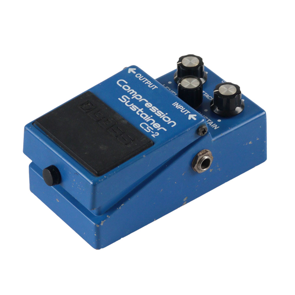 【中古】コンプレッサー エフェクター BOSS CS-2 Compression Sustainer Made in Japan ギターエフェクター 全体