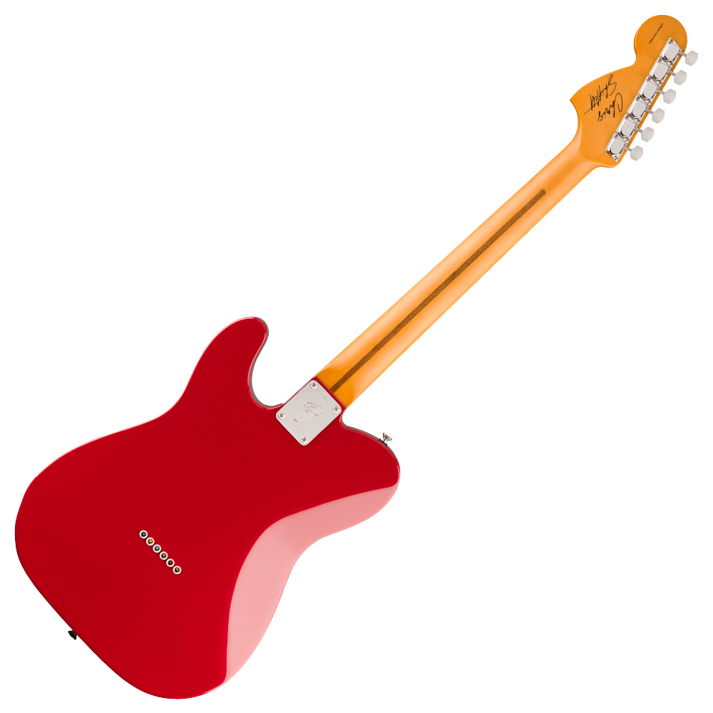 Fender フェンダー Chris Shiflett Cleaver Telecaster Deluxe Dakota Red エレキギター ボディバック画像