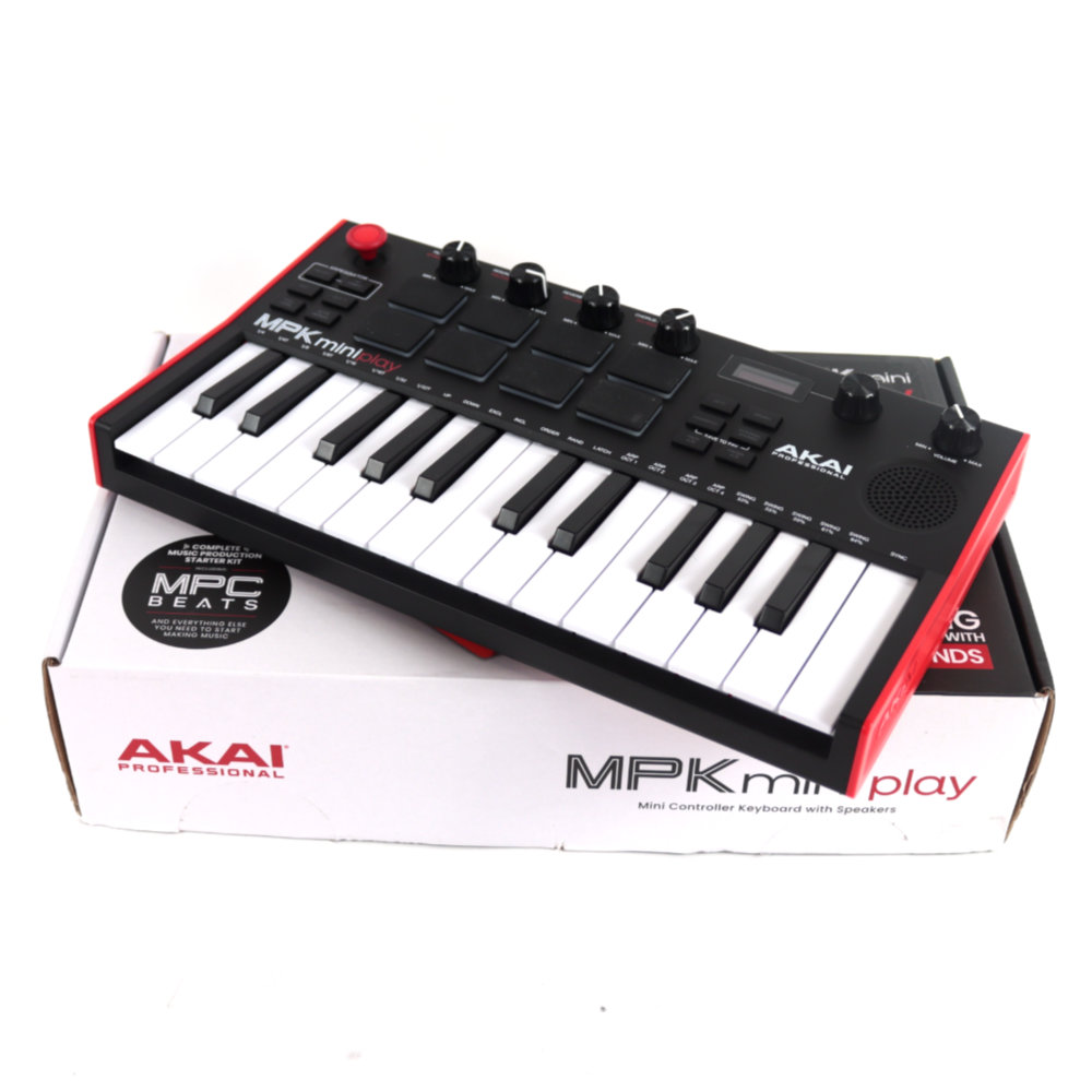 中古】 AKAI Professional MPK Mini Play MK3 スピーカー内蔵 ミニキーボード・MIDIコントローラー([USED]  アカイプロフェッショナル 25鍵ミニ鍵盤) | web総合楽器店 chuya-online.com