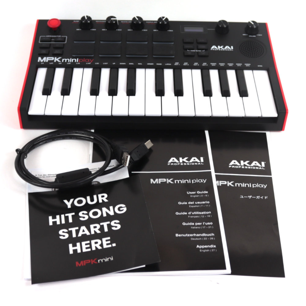 中古】 AKAI Professional MPK Mini Play MK3 スピーカー内蔵 ミニキーボード・MIDIコントローラー([USED]  アカイプロフェッショナル 25鍵ミニ鍵盤) | web総合楽器店 chuya-online.com