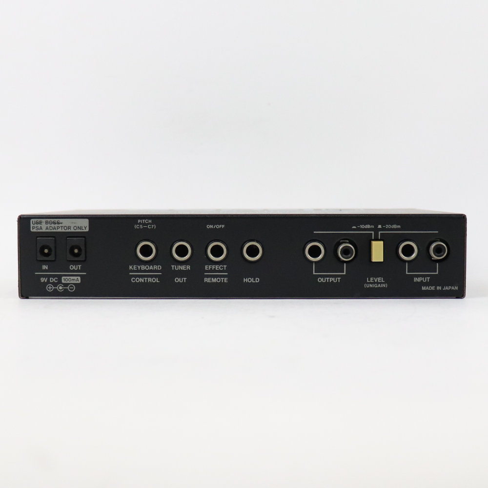 【中古】 デジタルピッチシフター ディレイ BOSS RPS-10 DIGITAL PITCH SHIFTER/DELAY マイクロラックシリーズ 背面