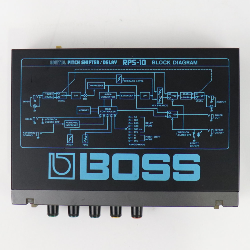 【中古】 デジタルピッチシフター ディレイ BOSS RPS-10 DIGITAL PITCH SHIFTER/DELAY マイクロラックシリーズ 上面