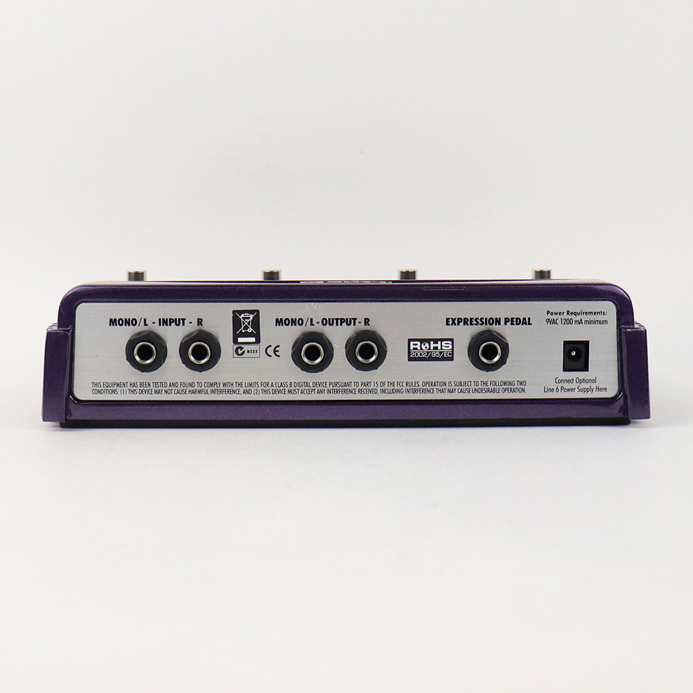 【中古】 フィルターモデラー エフェクター ライン6 LINE6 FM4 フィルター ギターエフェクター Filter Modeler 背面