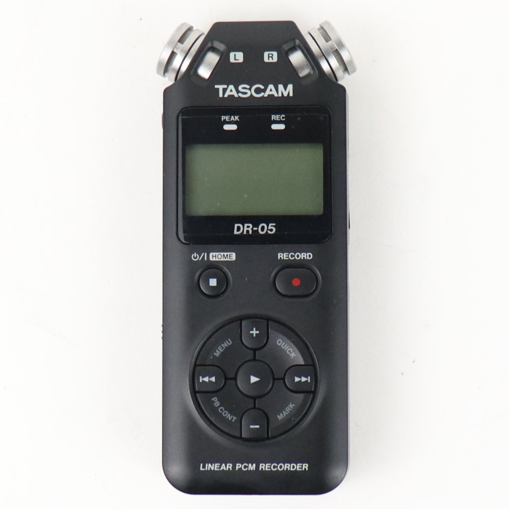 【中古】タスカム TASCAM DR-05 ポータブルデジタルレコーダー 正面