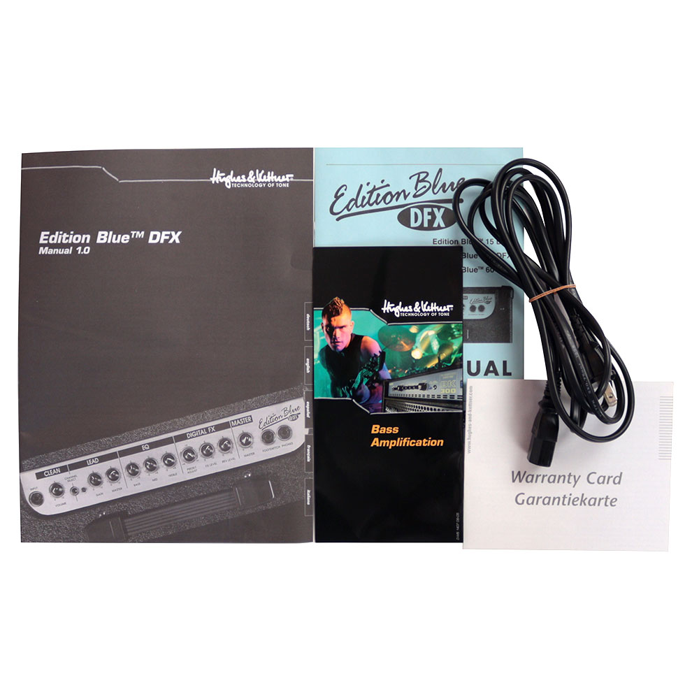 【中古】 Hughes&Kettner EDITION BLUE 15DFX ギターアンプ 付属品