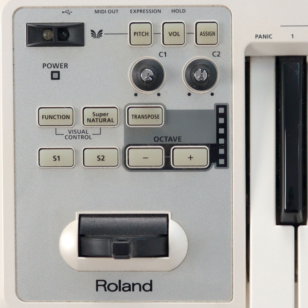 【中古】 ROLAND A-49 WH MIDIキーボードコントローラー コントロール部