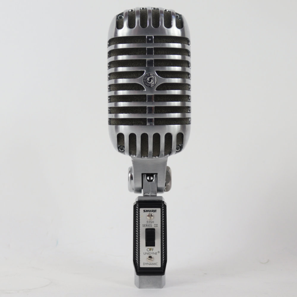 【中古】 SHURE シュア 55SH SERIES II ボーカル用ガイコツマイク 正面