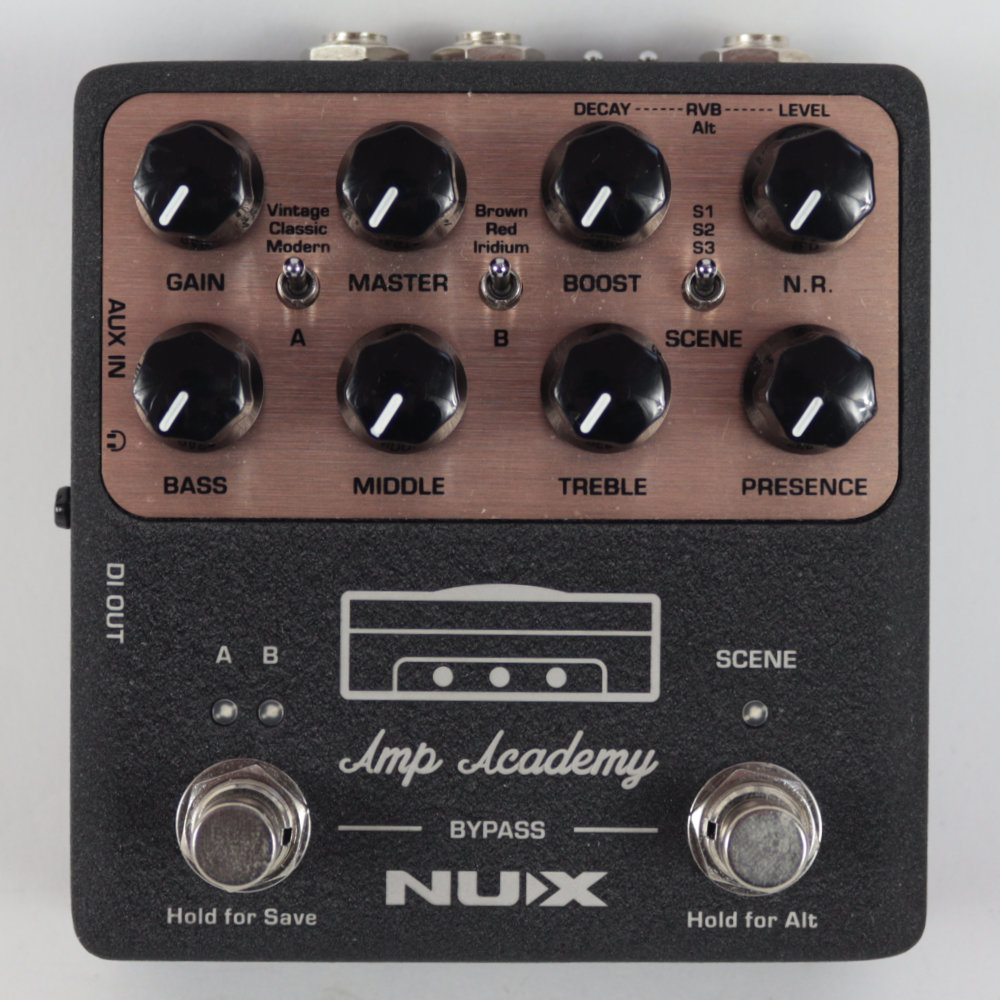 【中古】 NUX Amp Academy アンプモデラー ギターエフェクター 正面