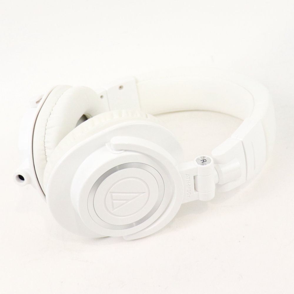 【中古】 AUDIO-TECHNICA オーディオテクニカ ATH-M50xWH プロフェッショナルモニターヘッドホン オーテク 右サイド