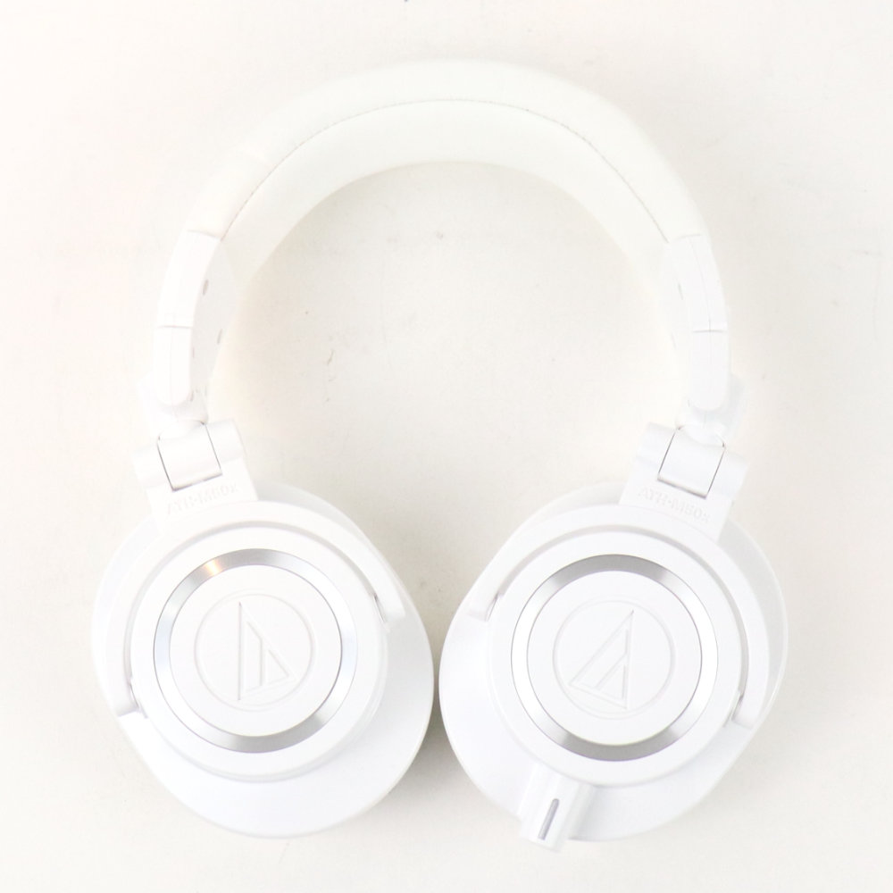 【中古】 AUDIO-TECHNICA オーディオテクニカ ATH-M50xWH プロフェッショナルモニターヘッドホン オーテク イヤーカップ側