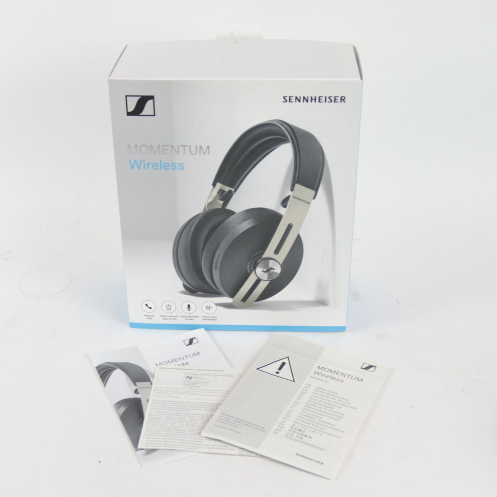 【中古】 ワイヤレスヘッドホン ゼンハイザー SENNHEISER MOMENTUM M3AEBTXL Black ノイズキャンセルヘッドホン 付属品