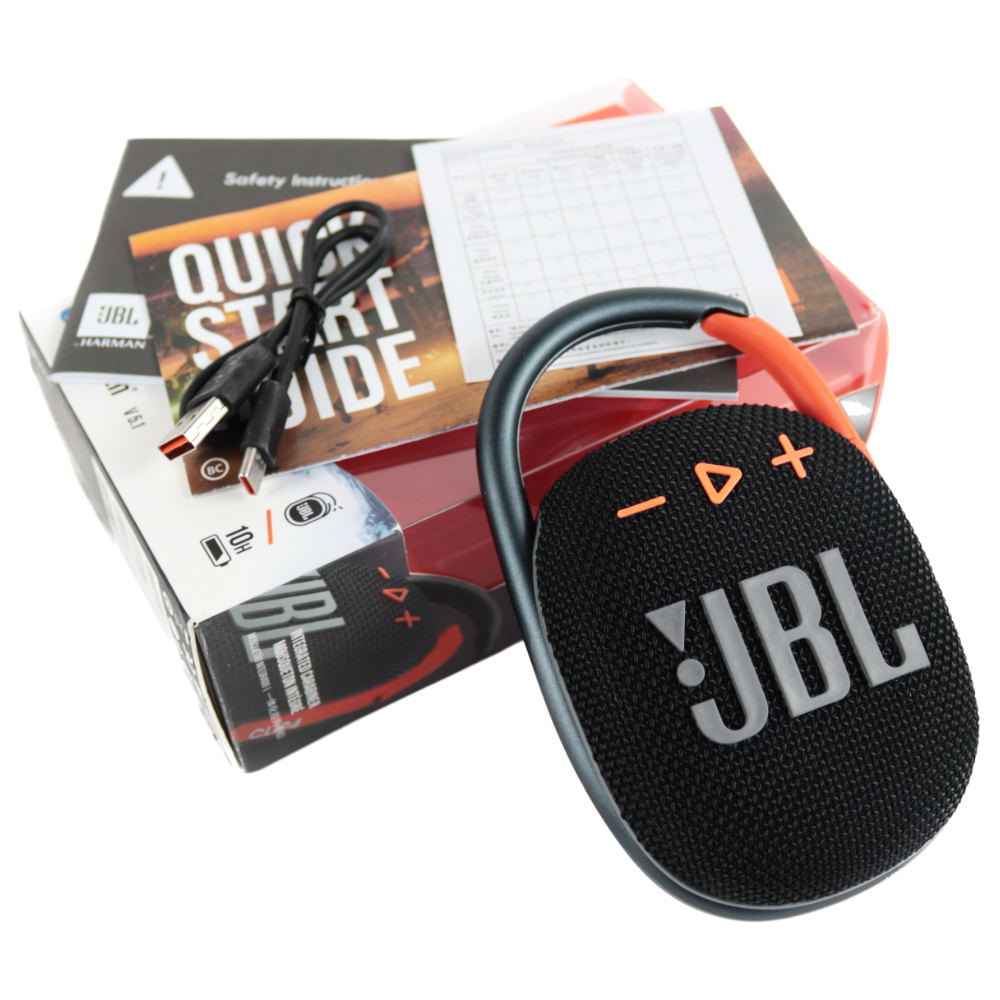 【中古】 スピーカー Bluetoothスピーカー JBL CLIP4 BK IP67等級 防水防塵性能 コンパクトスピーカー クリップ4