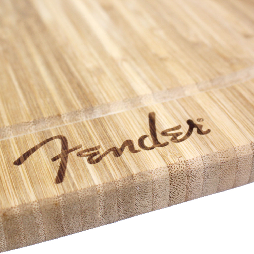 Fender Stratocaster Cutting Board カッティングボード（まな板） アウトレット ロゴ部