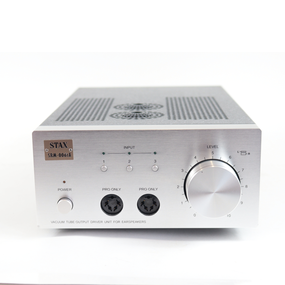 【中古】 ヘッドホン ドライバーセット STAX SRS-4040A SR-404 / SRM-006tA スタックス 真空管ヘッドホンドライバー イヤースピーカー 正面画像