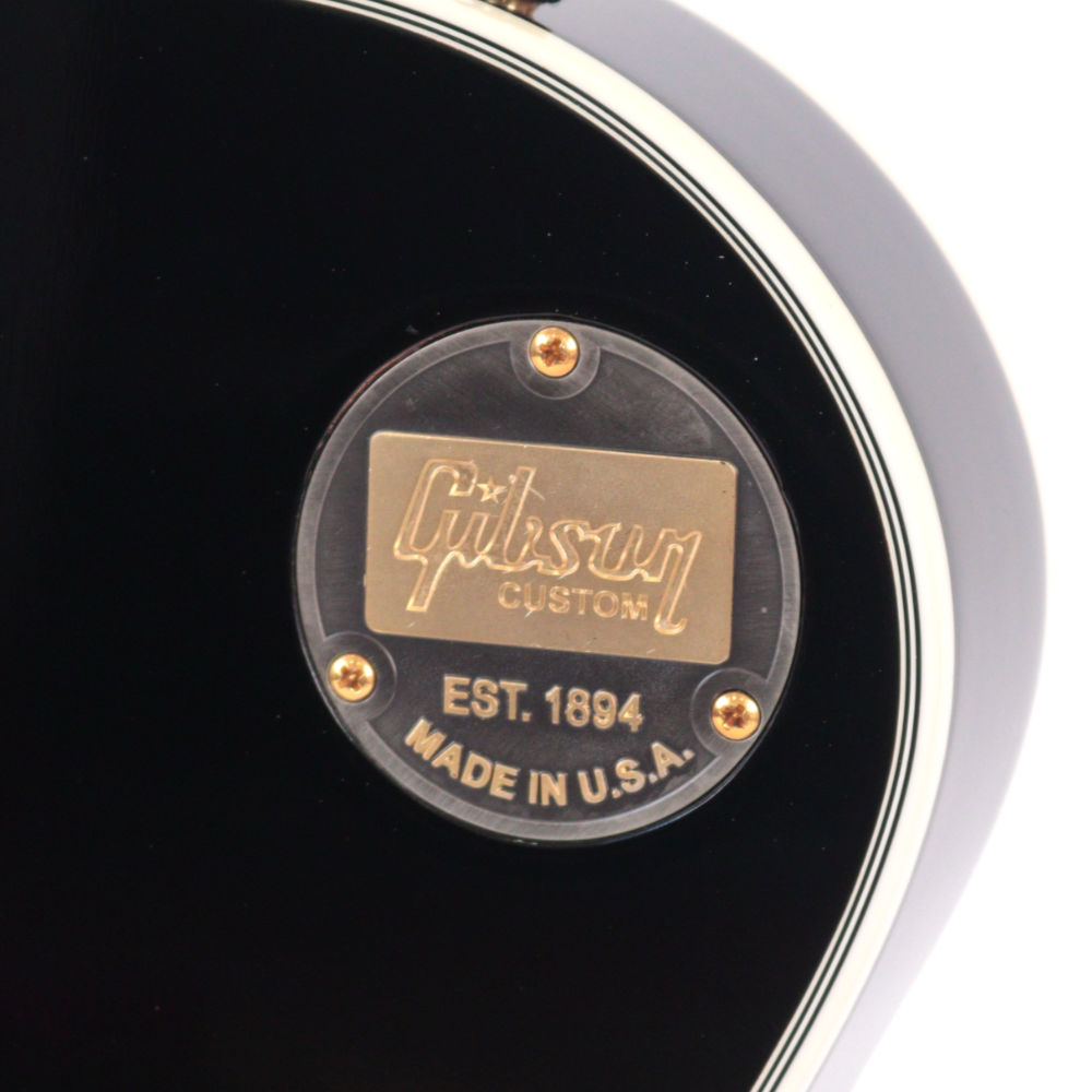 【中古】 Gibson ギブソン Custom Shop Les Paul Custom Ebony 2017年製 レスポールカスタム エレキギター エンブレム