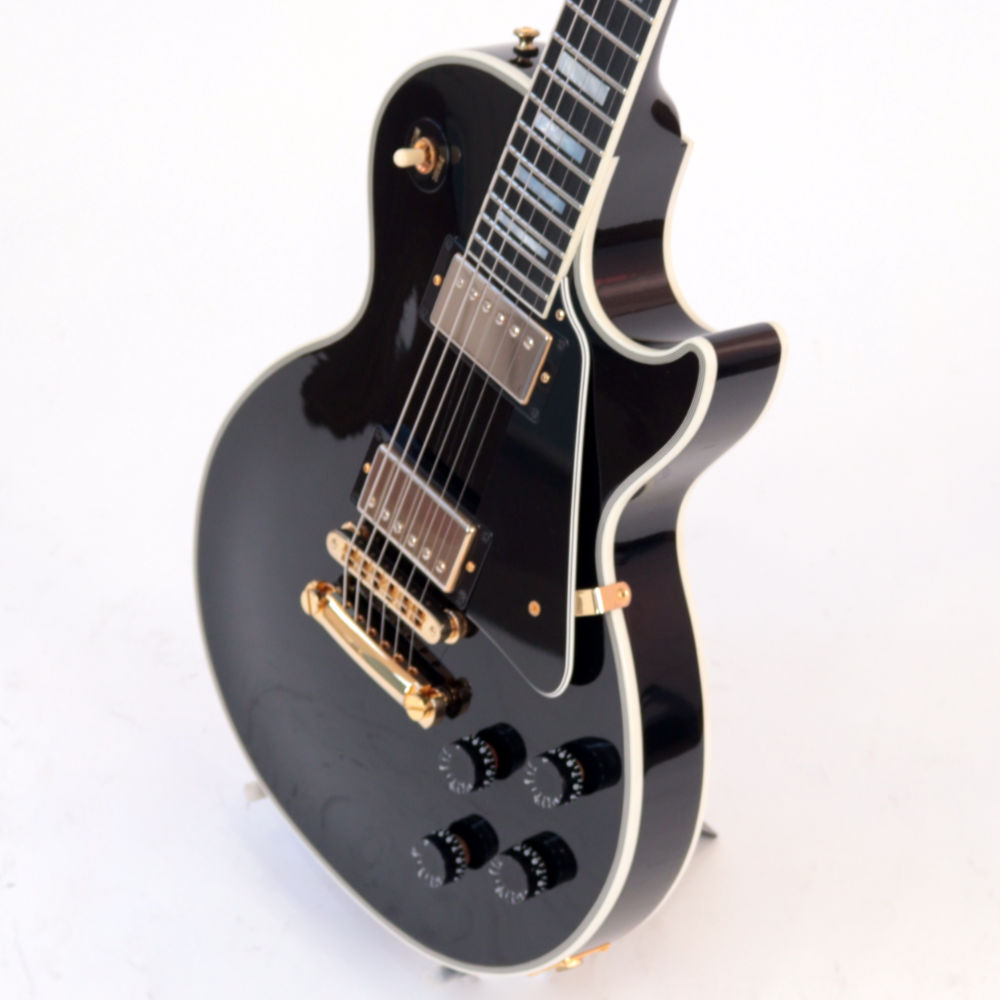 【中古】 Gibson ギブソン Custom Shop Les Paul Custom Ebony 2017年製 レスポールカスタム エレキギター 右サイド