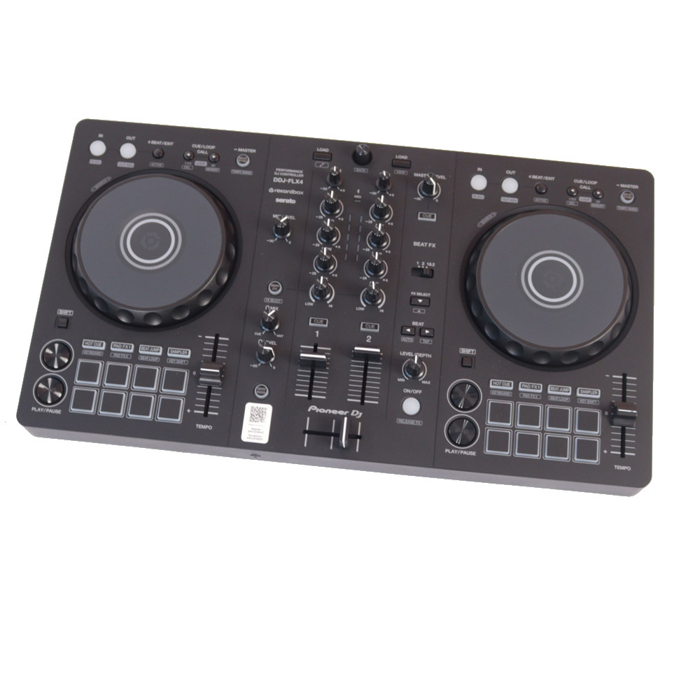 【中古】 Pioneer DJ DDJ-FLX4 DJコントローラー rekordbox Serato DJ Lite対応 PC スマホ両対応を実現したコントローラー 正面画像