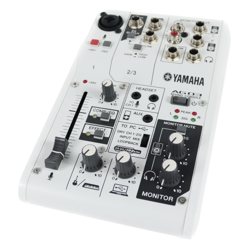 【中古】 ミキサー ヤマハ YAMAHA AG03 W ライブストリーミングミキサー ホワイト