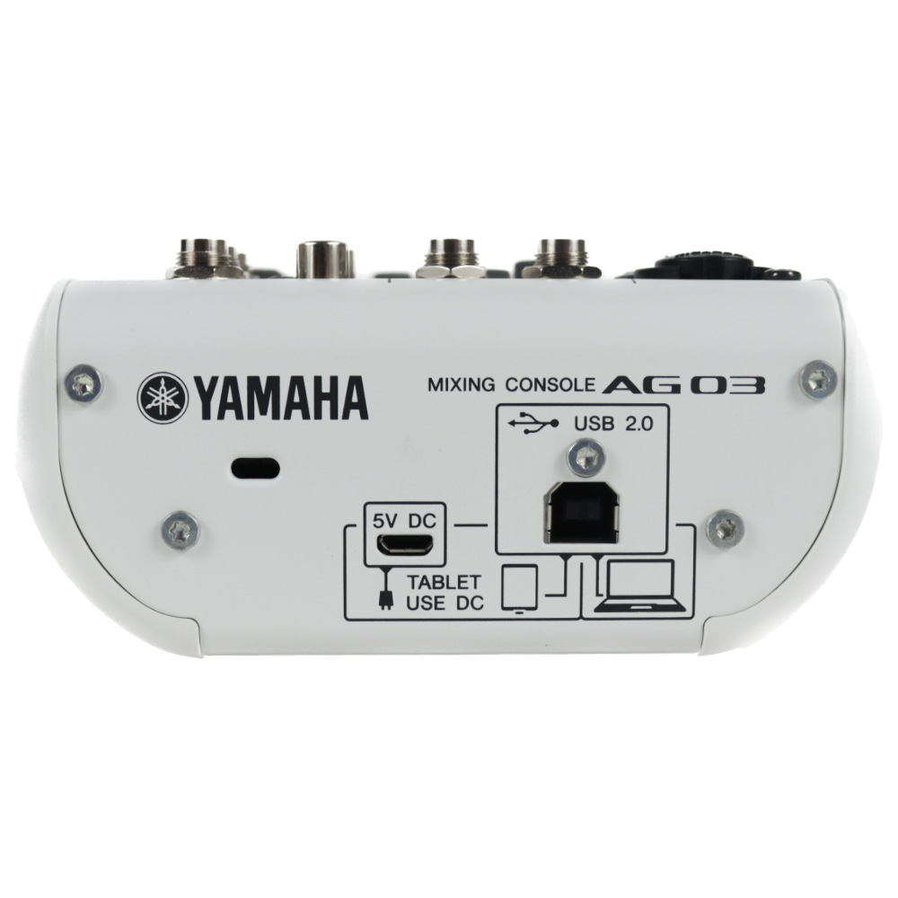 【中古】 ミキサー ヤマハ YAMAHA AG03 W ライブストリーミングミキサー ホワイト 背面