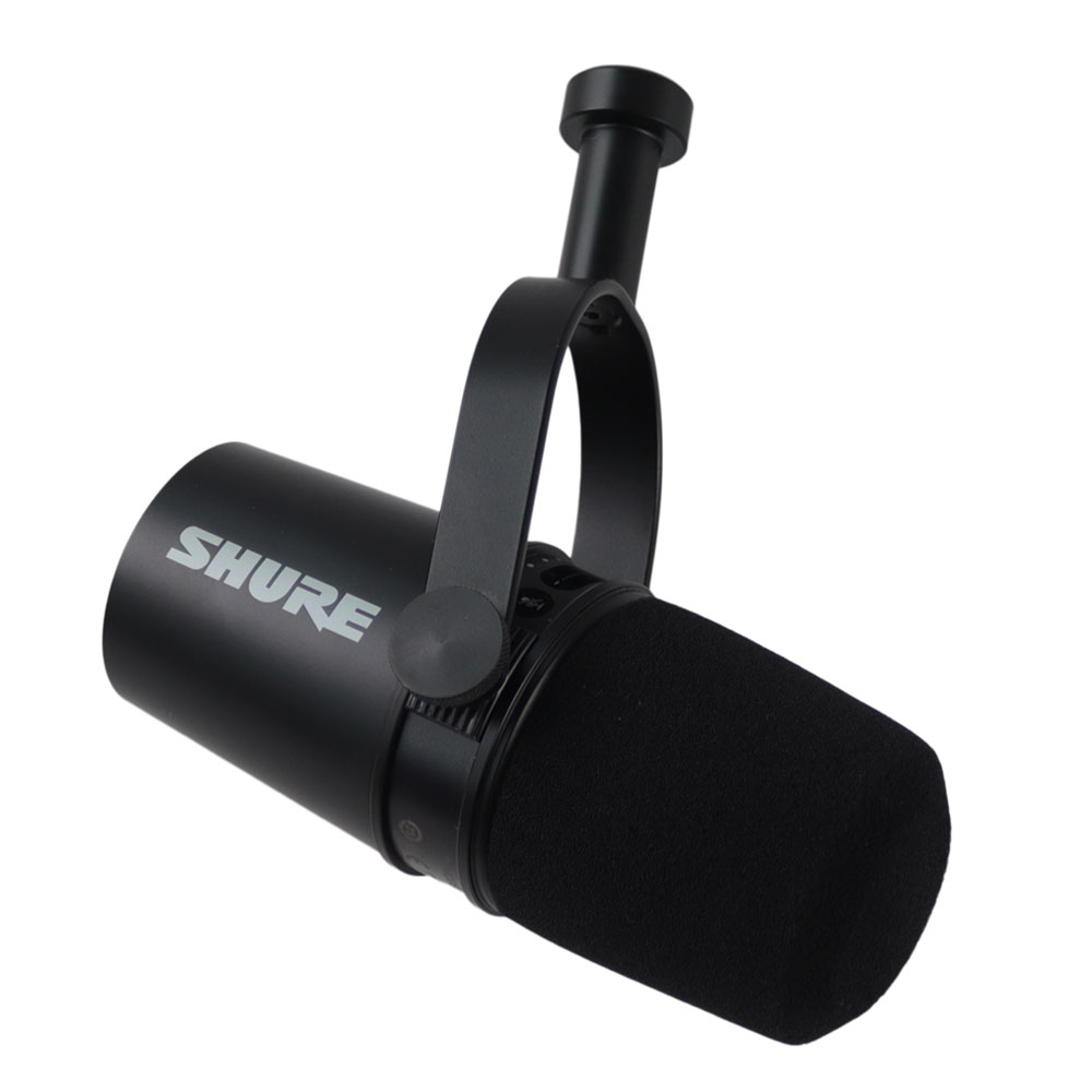 【中古】 SHURE MV7 ブラック ポッドキャスト用ダイナミックマイク 全体