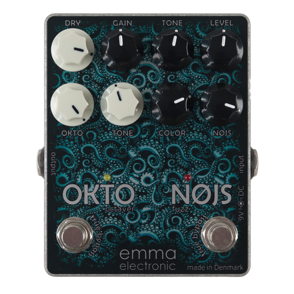 【中古】 EMMA エマ OKTO-NOJS オクターバー ファズ エフェクター 正面