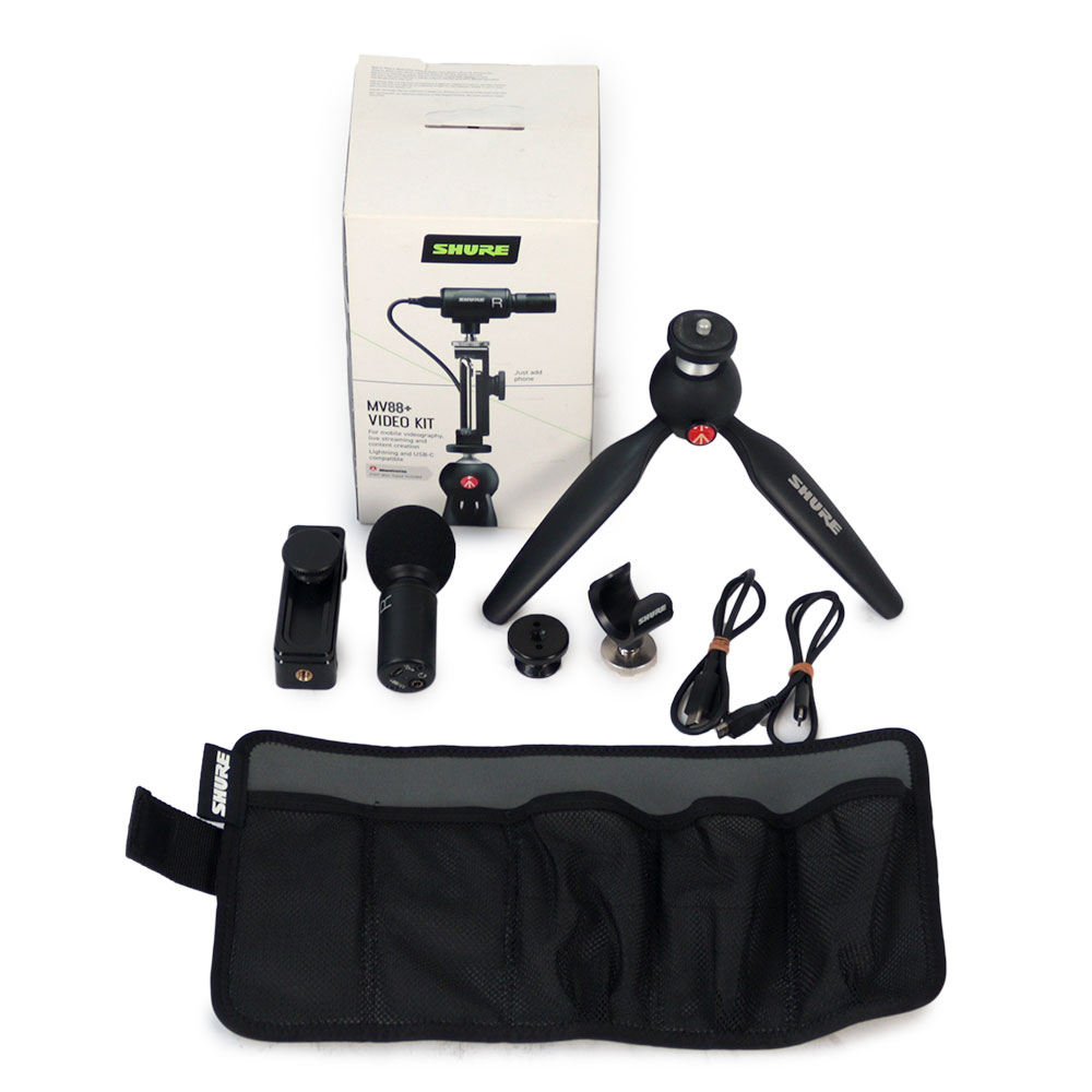 【中古】 SHURE MV88+ VIDEO KIT デジタルマイクロホン オーディオ・ビデオ録音キット