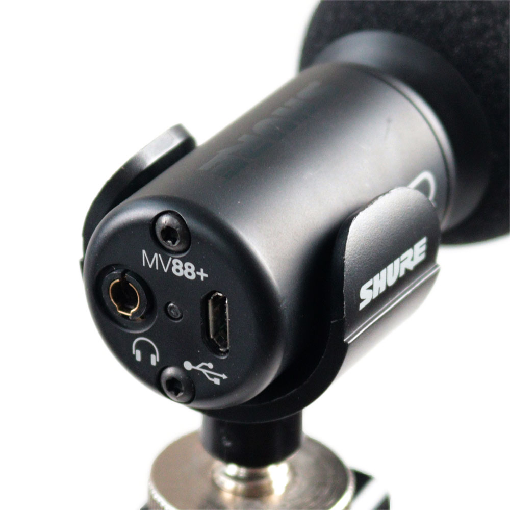 【中古】 SHURE MV88+ VIDEO KIT デジタルマイクロホン オーディオ・ビデオ録音キット マイク端子部