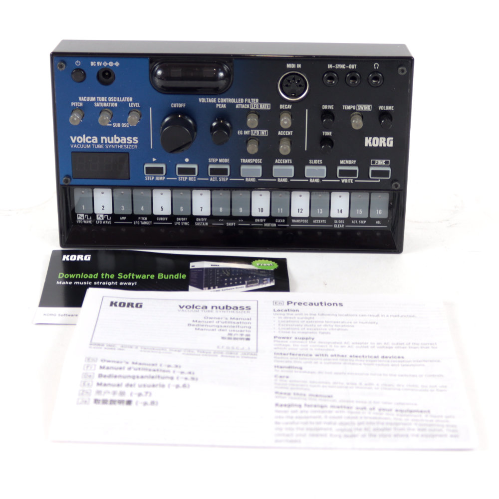 【中古】 KORG volca NUBASS ベースマシン コルグ ボルカ ニューベース 付属品