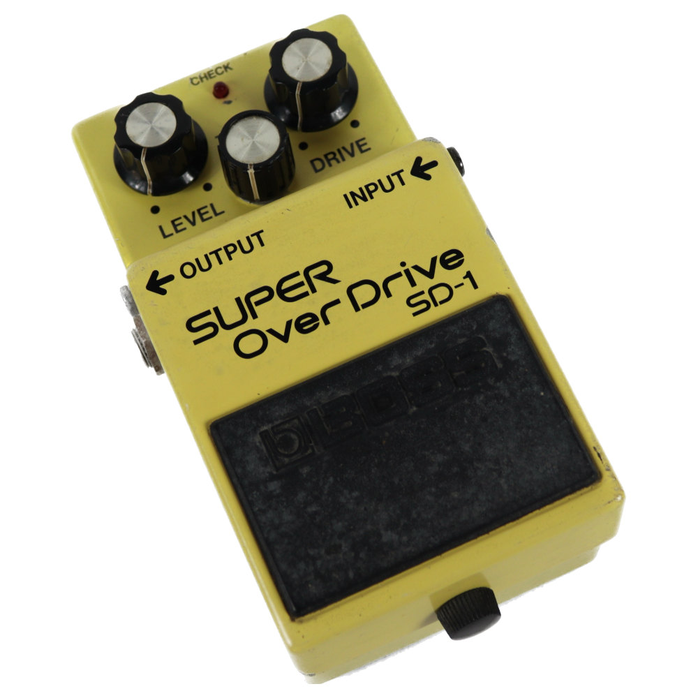 【中古】 スーパーオーバードライブ エフェクター BOSS SD-1 Super Over Drive Made in Japan ギターエフェクター 本体画像 斜め 3