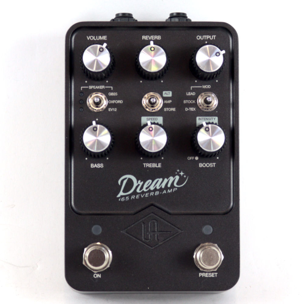 【中古】 Universal Audio UAFX Dream 65 Reverb Amplifier オーバードライブ アンプシミュレーター ギターエフェクター 正面