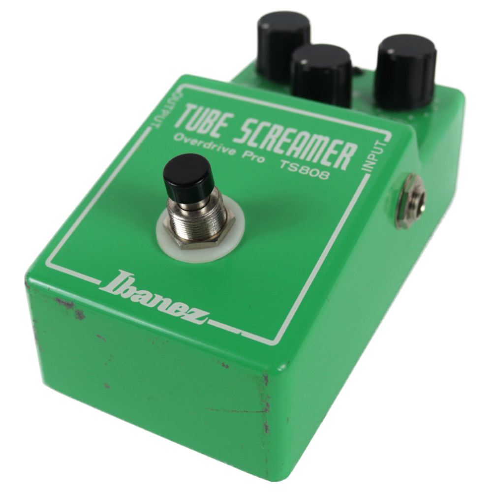 【中古】 チューブスクリーマー アイバニーズ IBANEZ TS808 TUBE SCREAMER オーバードライブ ギターエフェクター 本体画像 斜め 2