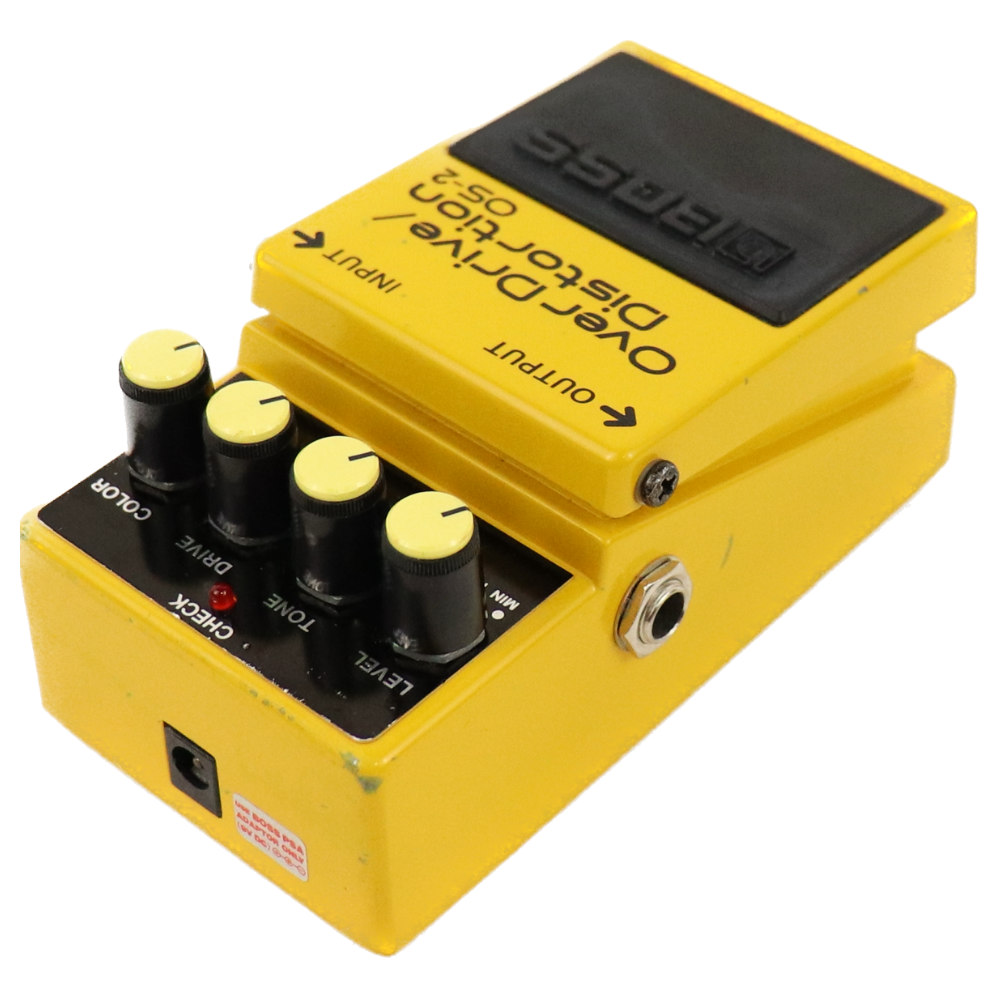 【中古】オーバードライブ ディストーション エフェクター BOSS OS-2 OverDrive Distortion ギターエフェクター 本体画像 斜め 1