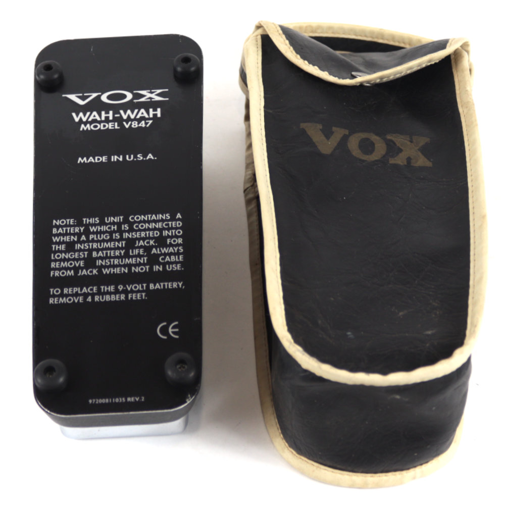 【中古】 ワウペダル VOX V847A ギターエフェクター V847-A WAH PEDAL V847 裏面、ケース