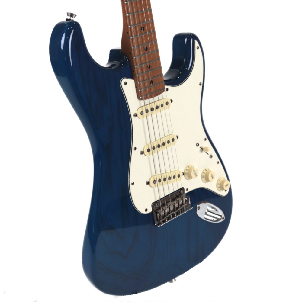 【中古】 Fender フェンダー Limited Edition American Professional Stratocaster Ash Roasted Maple SBT 2019年製 ストラトキャスター エレキギター 左サイド