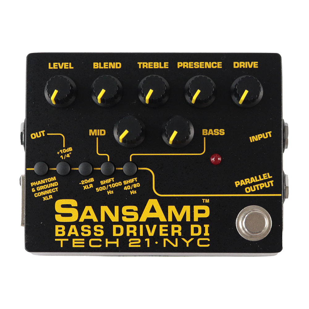 【中古】 TECH21 SansAmp BASS DRIVER DI V2 ベース用DI プリアンプ 正面