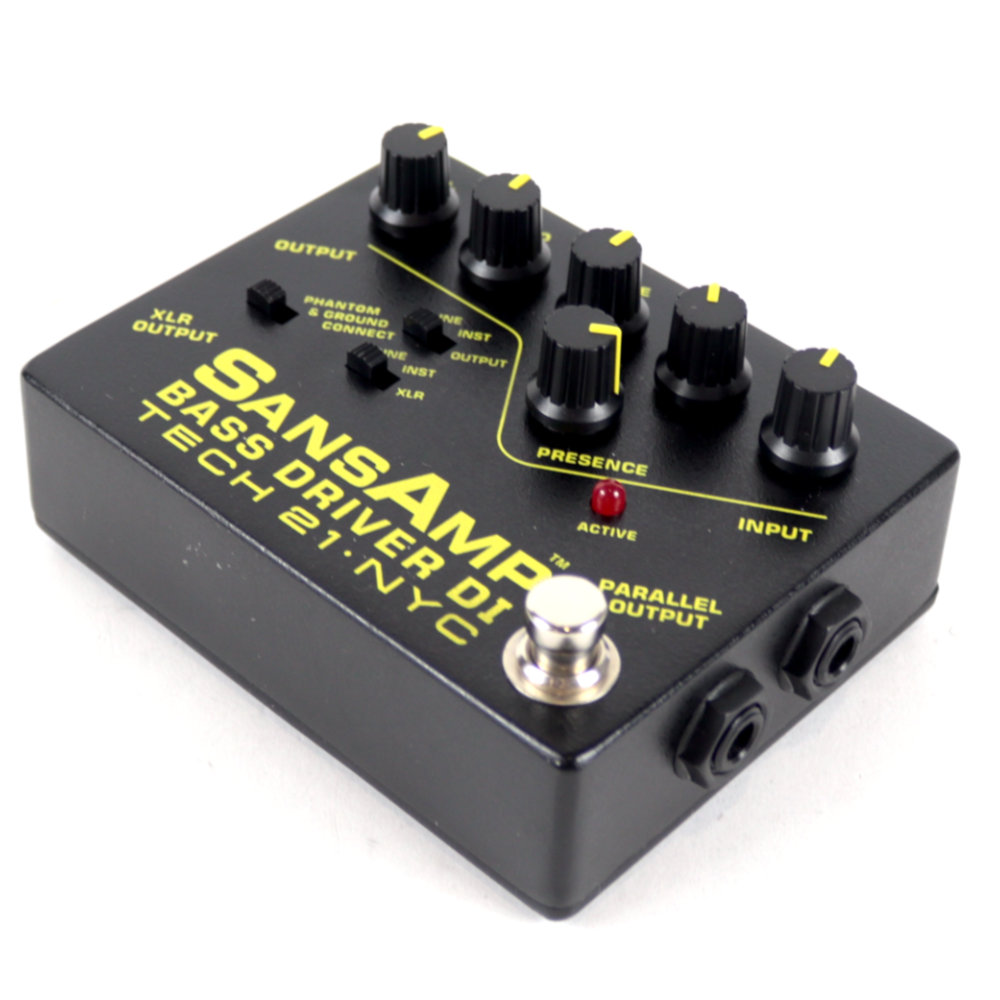 【中古】サンズアンプ ベースドライバーDI TECH21 SansAmp BASS DRIVER DI 旧仕様 ベース用DI プリアンプ 右サイド