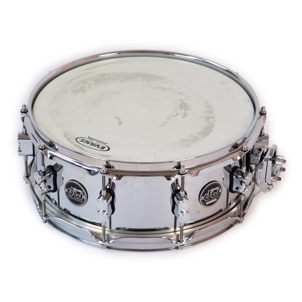 【中古】 DW PERFORMANCE STEEL Snare Drums 14×5.5 スネアドラム 打面