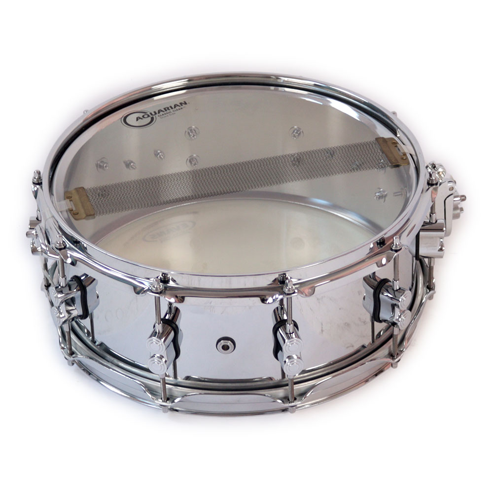 【中古】 DW PERFORMANCE STEEL Snare Drums 14×5.5 スネアドラム 裏面・ボトム